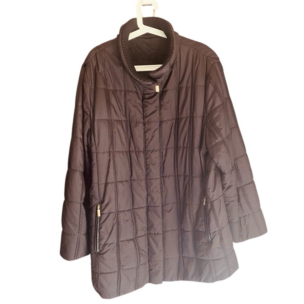 Black Quilted Puffer Jacket by Basler